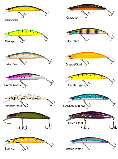 T-Boned Psycho Minnow Series Crankbaits 4″ 2 T-Boned Psycho Minnow Series Crankbaits 4″